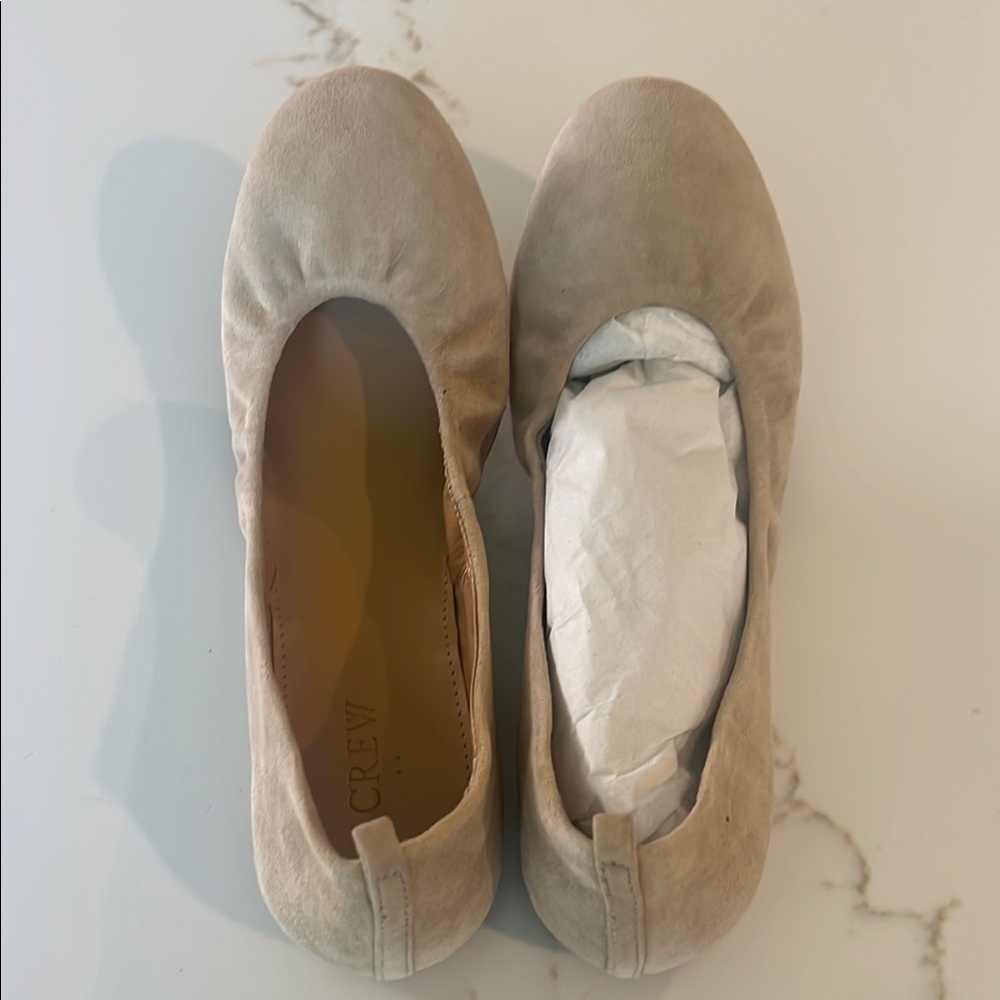 J. Crew Women's Cream Suede Flats